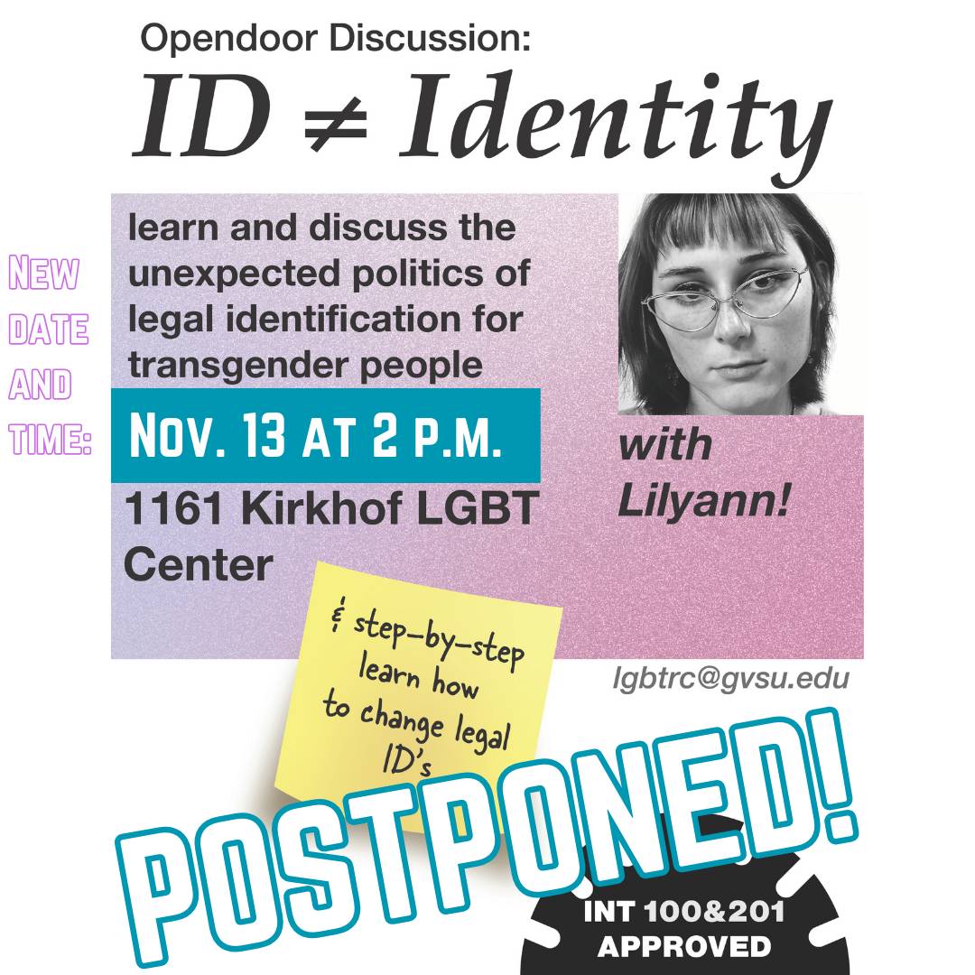 ID does not equal Identity, an Open Door Discussion with student Lilyann!